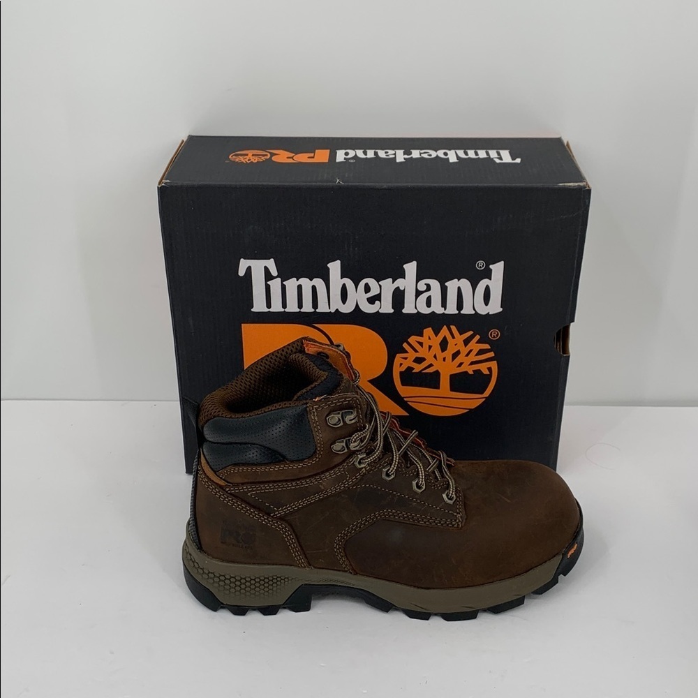 Timberland Pro Titan EV work boots shoe hiking safety toe leather men new 8.5